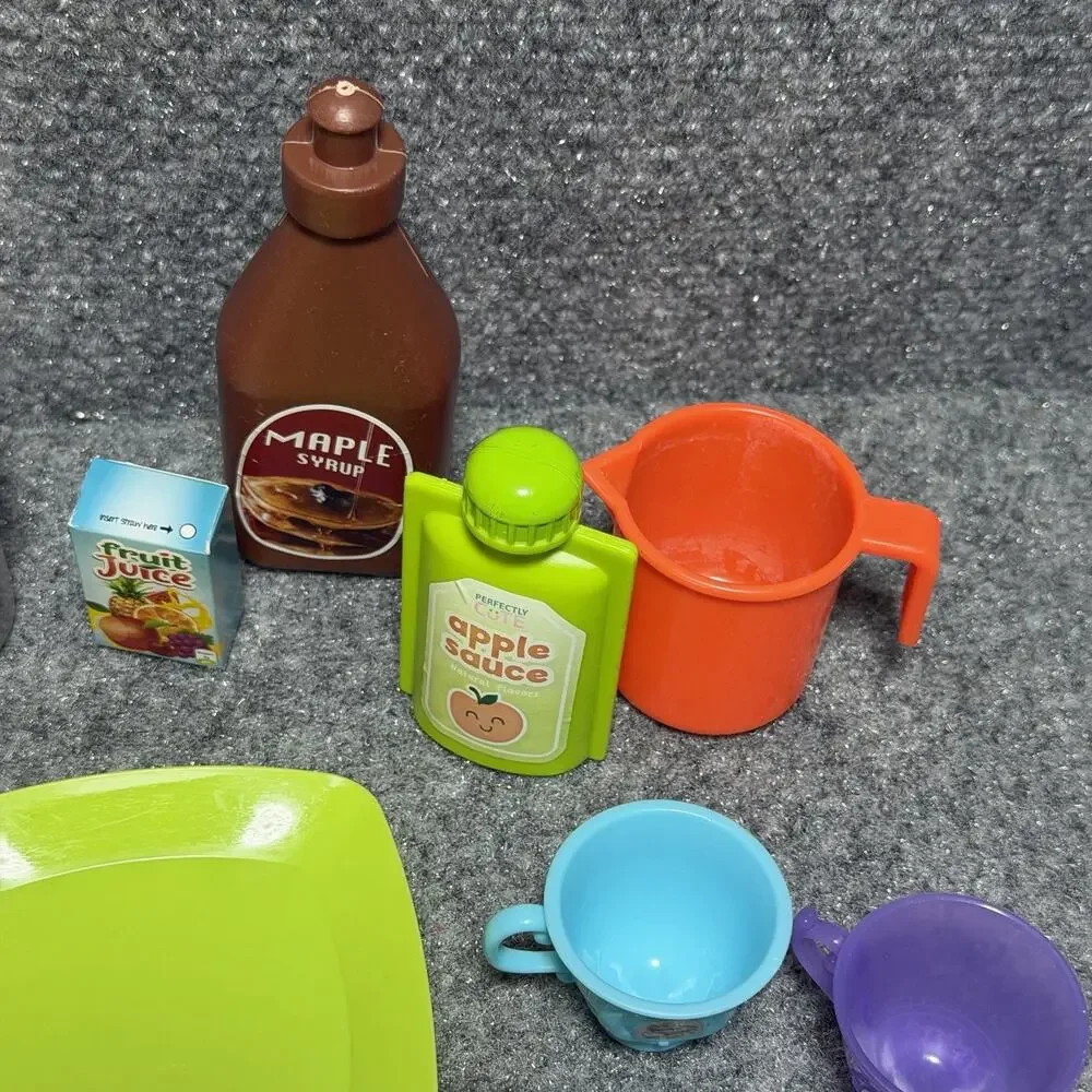 Vintage Food Toys 20 Piece Lot Pretend Play Utensils - Doll - Doll House Set